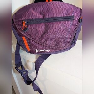 Outdoor Purple and Orange Crossbody/Waist Bag
